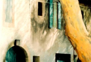 'Fenster - Provence, 3', Pastellkreide, 46 x 56