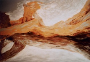 'Erhebung', Pastellkreide, 56 x 72