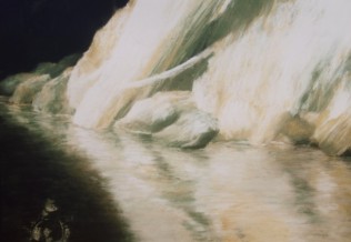 'Ohne Titel', Tropfsteinhöhlen-Formation, Pastellkreide, 54 x 65
