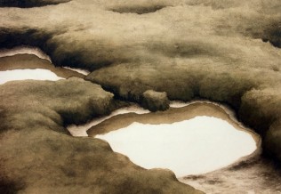 'Ebbe', Aquarell, 34 x 46