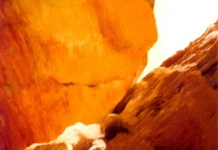 'Die Sonnen- und die Schattenseite', Pastellkreide, 48 x 63